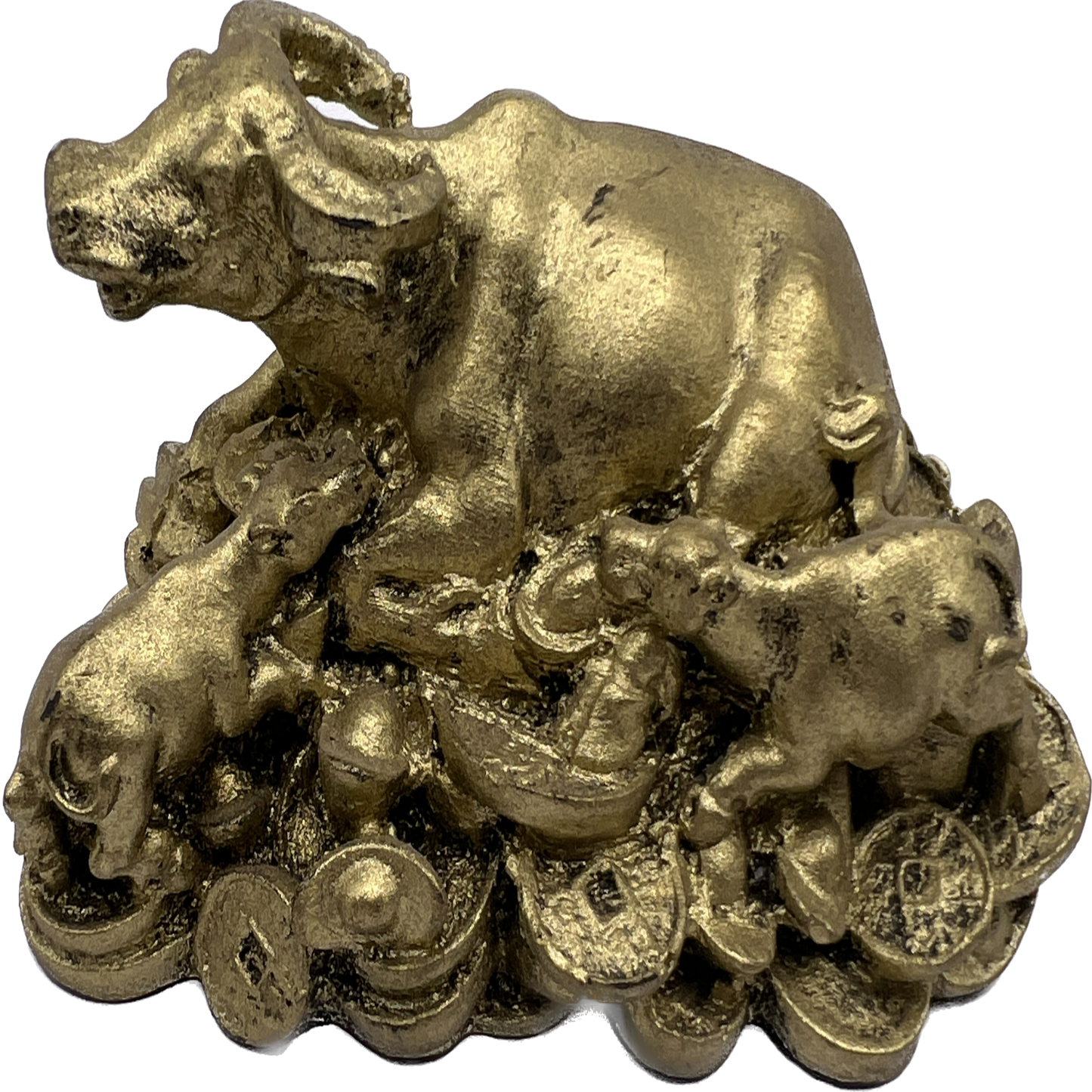 Statue - Gold Feng Shui Cow