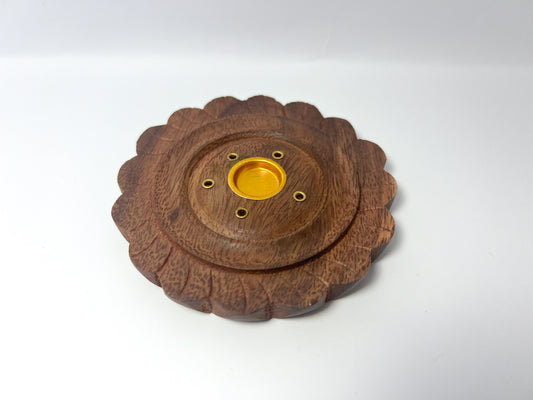 Incense Holder - Wooden Flower