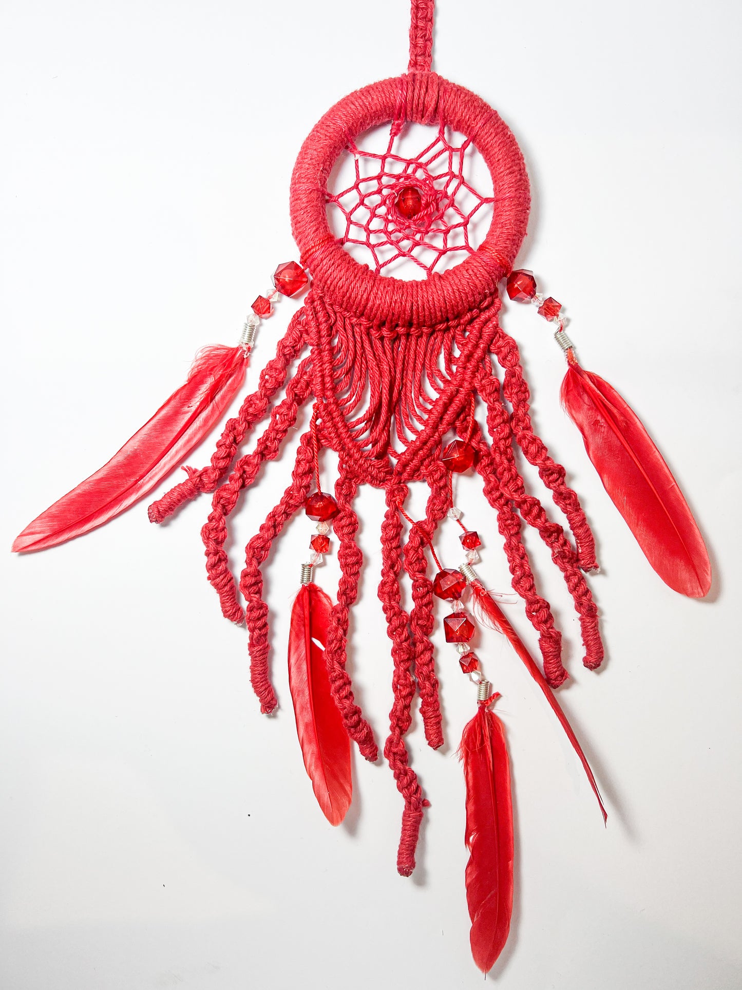 Dream Catcher - Humma Red Feathers (Small)