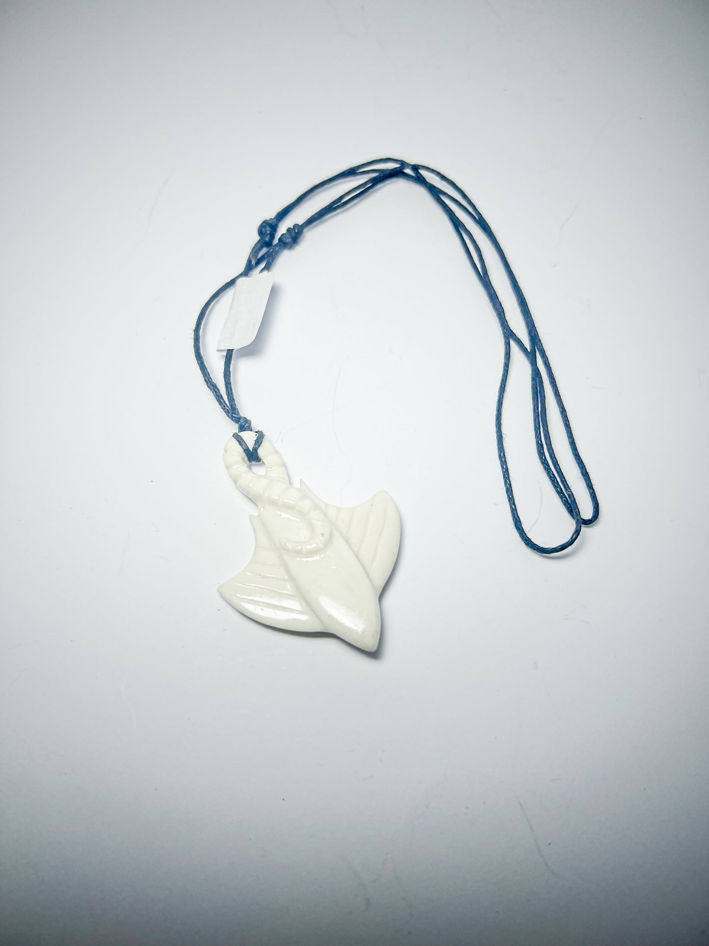 Necklace - Hand Carved Manta Ray (1 of a kind)