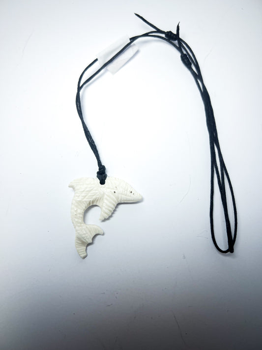 Necklace - Hand Carved Shark (1 of a kind)