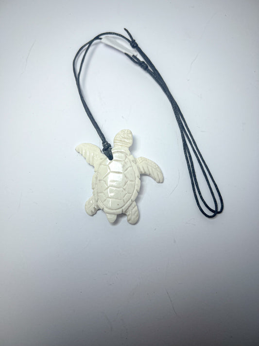 Necklace - Hand Carved Turtle 2 (1 of a kind)