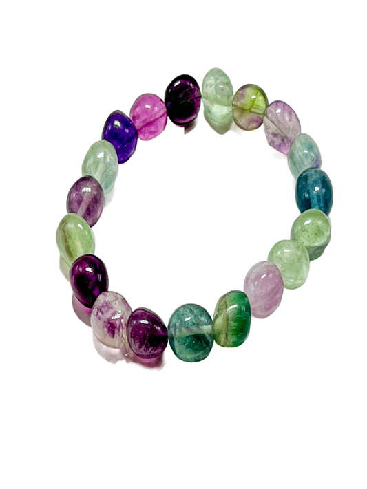 Bracelet Nugget - Fluorite Rainbow