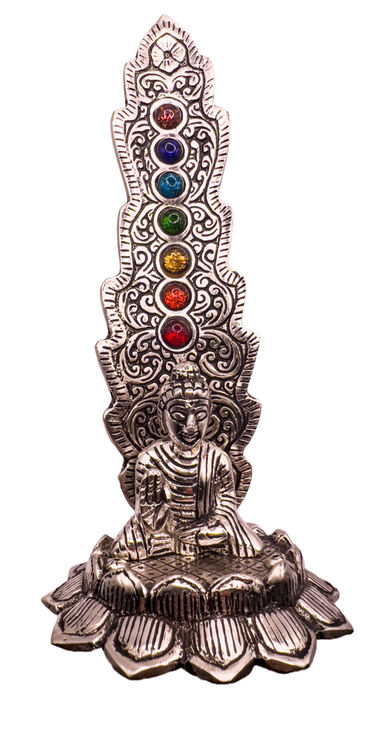 Incense Holder - Aluminium Chakra Buddha